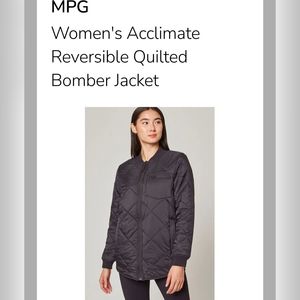 MPG black quilted reversible jacket